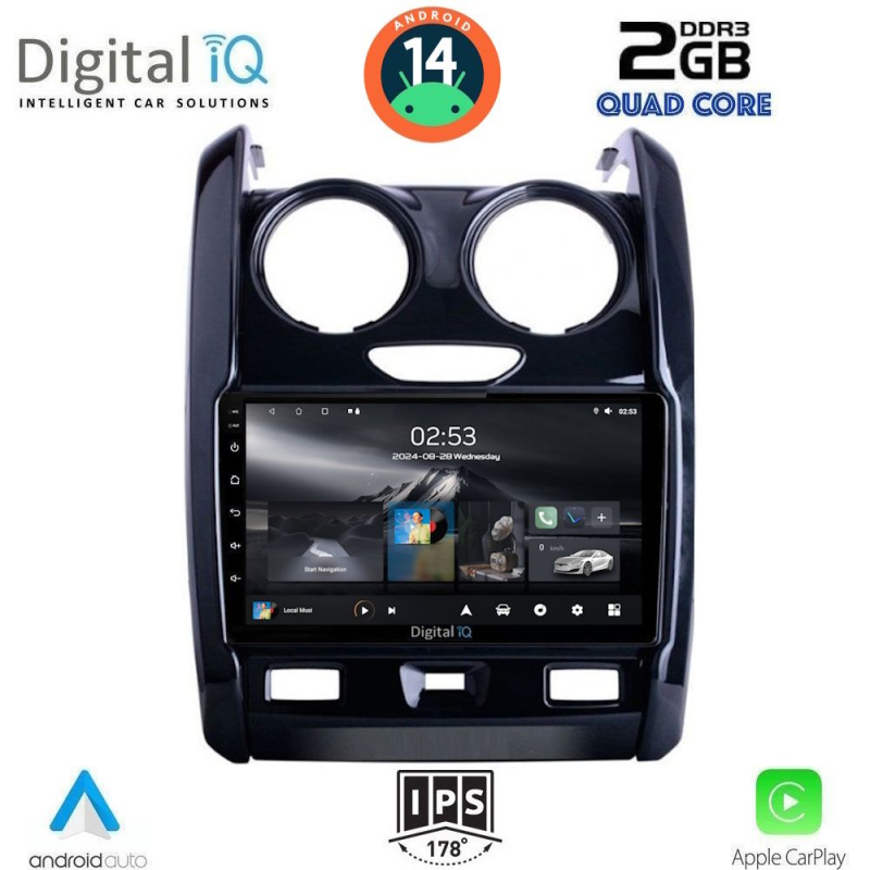 DIGITAL IQ RSB 1103_CPA (9inc) MULTIMEDIA TABLET for DACIA DUSTER mod. 2012-2019