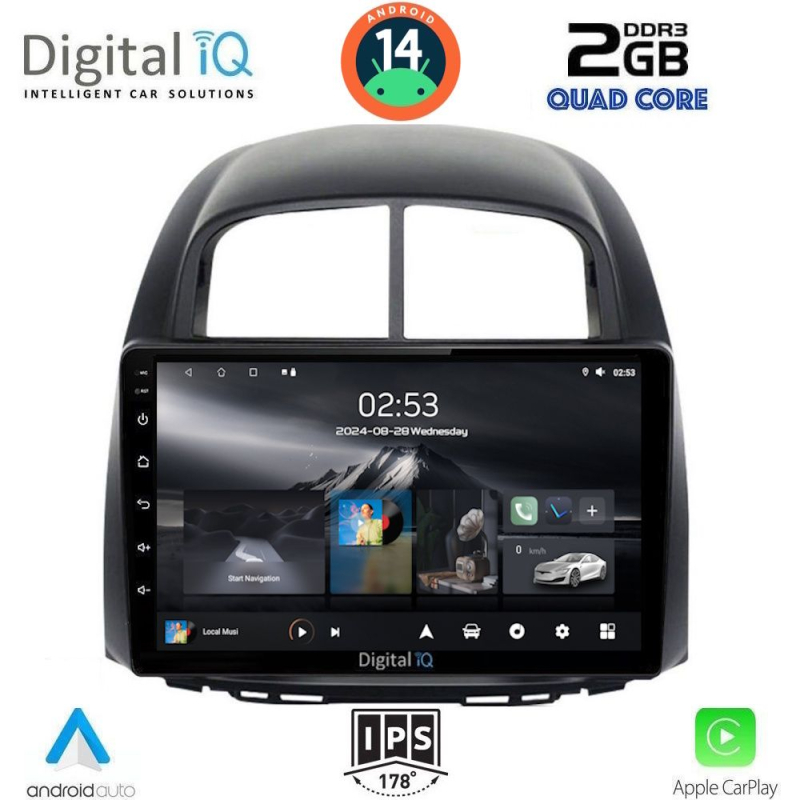 DIGITAL IQ RSB 1124_CPA (10inc) MULTIMEDIA TABLET for DAIHATSU SIRION mod. 2006-2012