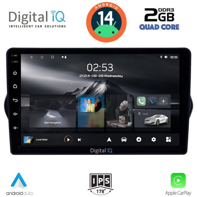 DIGITAL IQ RSB 1148_CPA (9inc) MULTIMEDIA TABLET for FIAT TIPO mod. 2015-2023