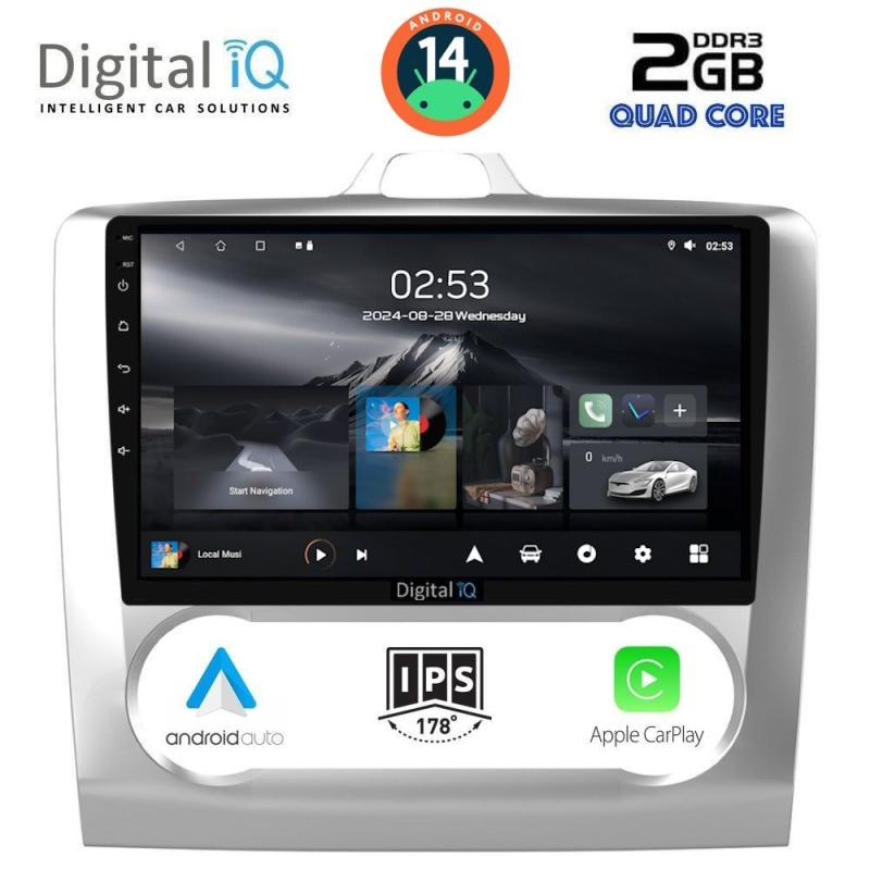 DIGITAL IQ RSB 1156_GPS CLIMA (9inc) MULTIMEDIA TABLET for FORD FOCUS mod. 2005-2012