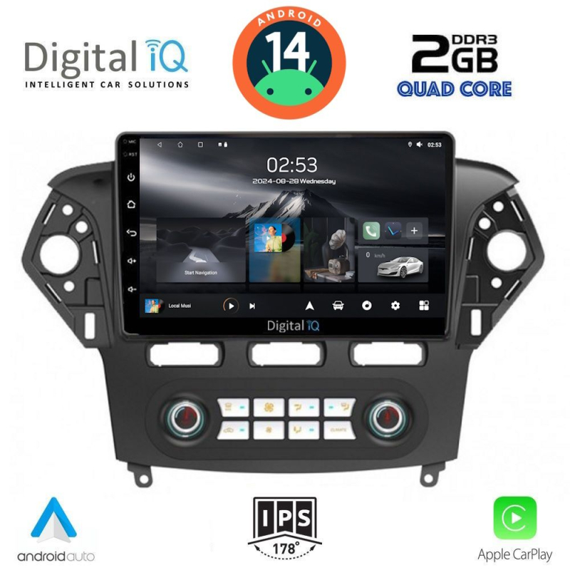 DIGITAL IQ RSB 1163_CPA CLIMA (10inc) MULTIMEDIA TABLET for FORD MONDEO mod. 2011-2013 DIGITAL IQ RSB 1163_CPA CLIMA (10inc) MULTIMEDIA TABLET for FORD MONDEO mod. 2011-2013