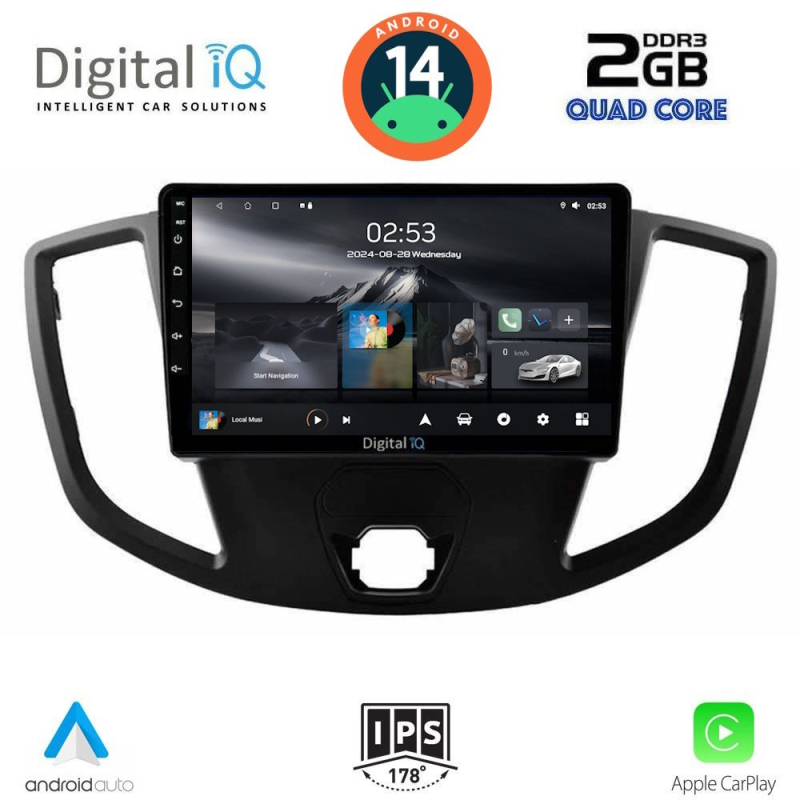 DIGITAL IQ RSB 1179_CPA (9inc)  MULTIMEDIA TABLET for FORD TRANSIT mod. 2014-2020
