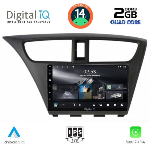 DIGITAL IQ RSB 1190_CPA (9inc) MULTIMEDIA TABLET for HONDA CIVIC  mod. 2012-2016