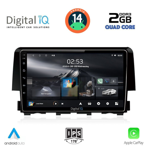 DIGITAL IQ RSB 1191_CPA (9inc) MULTIMEDIA TABLET for HONDA CIVIC mod. 2016&gt;