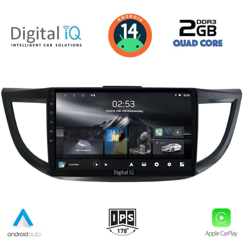 DIGITAL IQ RSB 1198_CPA (10inc) MULTIMEDIA TABLET for HONDA CRV mod. 2013-2017 DIGITAL IQ RSB 1198_CPA (10inc) MULTIMEDIA TABLET for HONDA CRV mod. 2013-2017