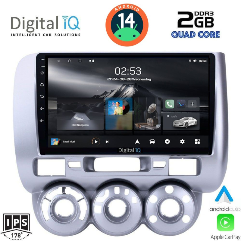 DIGITAL IQ RSB 1210_CPA A/C (9inc) MULTIMEDIA TABLET for HONDA JAZZ mod. 2002-2008 DIGITAL IQ RSB 1210_CPA A/C (9inc) MULTIMEDIA TABLET for HONDA JAZZ mod. 2002-2008