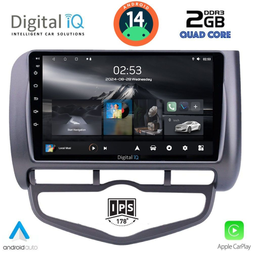 DIGITAL IQ RSB 1210_CPA CLIMA (9inc) MULTIMEDIA TABLET for HONDA JAZZ mod. 2002-2008