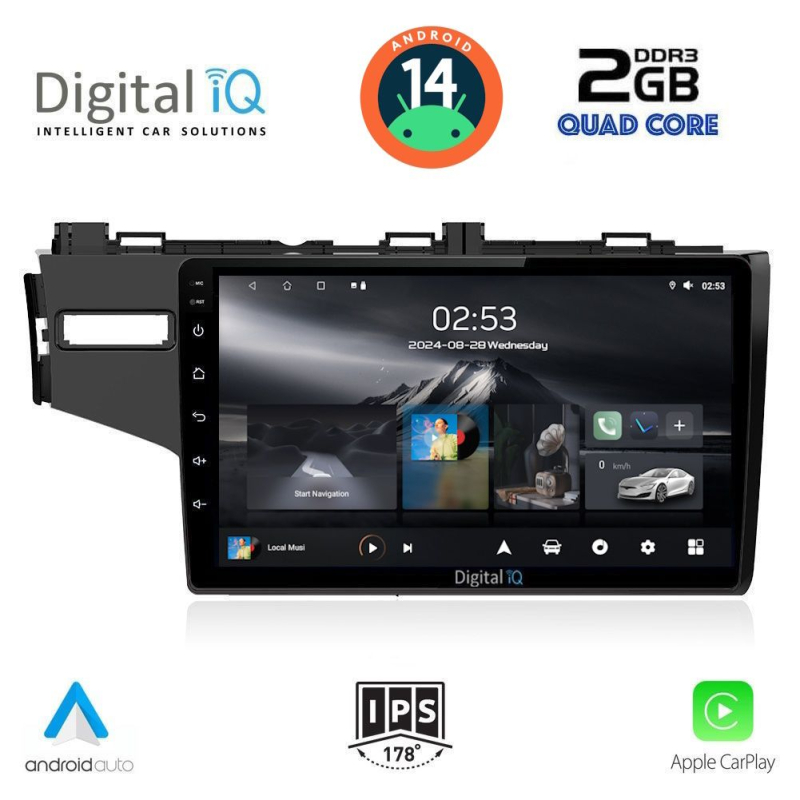 DIGITAL IQ RSB 1212_CPA (10inc) MULTIMEDIA TABLET for HONDA JAZZ mod. 2013-2019 DIGITAL IQ RSB 1212_CPA (10inc) MULTIMEDIA TABLET for HONDA JAZZ mod. 2013-2019
