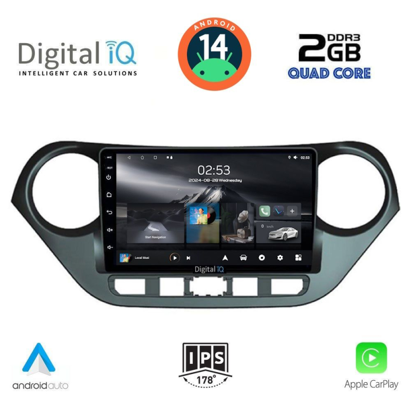 DIGITAL IQ RSB 1224_CPA (9inc) MULTIMEDIA TABLET for HYUNDAI i10 mod. 2014-2020