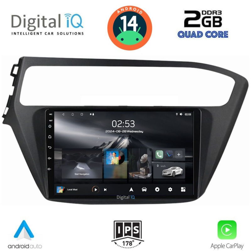 DIGITAL IQ RSB 1230_CPA (9inc) MULTIMEDIA TABLET for HYUNDAI i20 mod. 2018-2021
