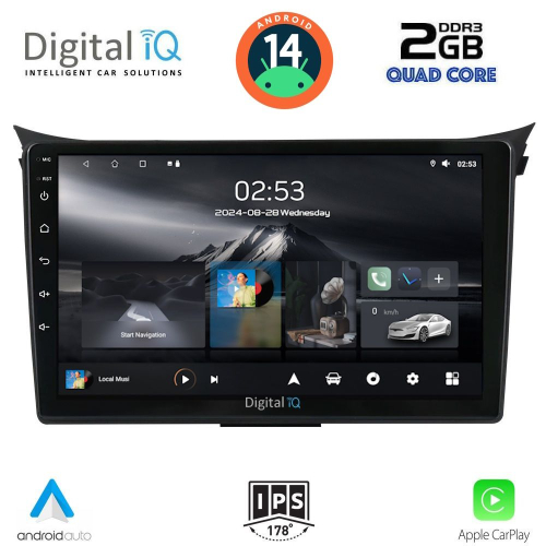 DIGITAL IQ RSB 1232_CPA (9inc) MULTIMEDIA TABLET for HYUNDAI i30  mod. 2012-2017