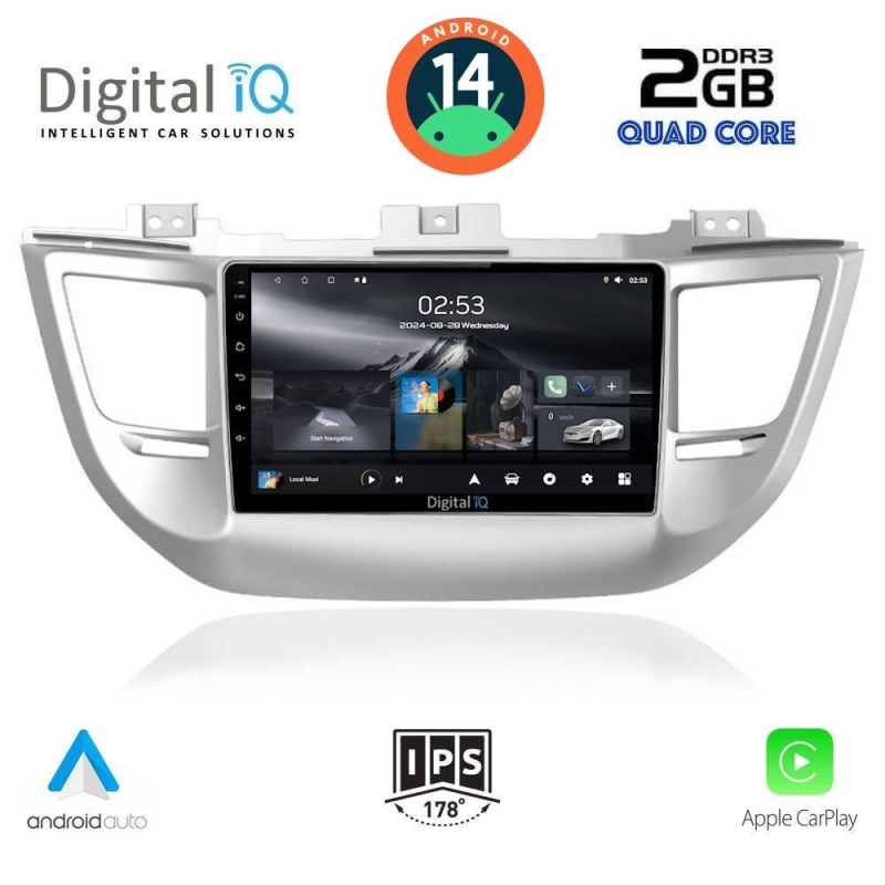 DIGITAL IQ RSB 1243_CPA (9inc) MULTIMEDIA TABLET for HYUNDAI TUCSON  mod. 2015-2019