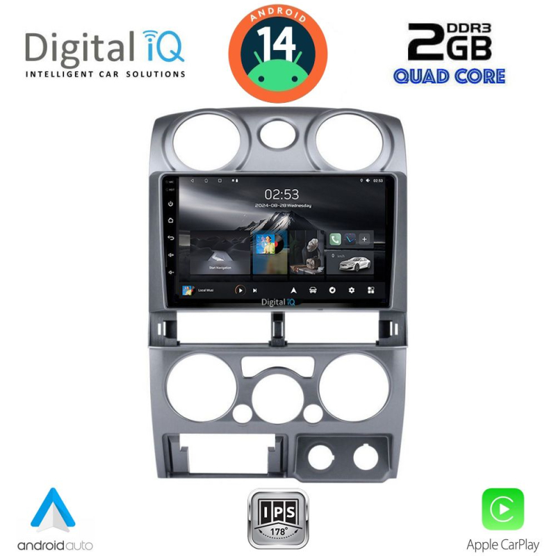 DIGITAL IQ RSB 1254SL_CPA (9inc) MULTIMEDIA TABLET for ISUZU D-MAX mod. 2008-2012 (SILVER)
