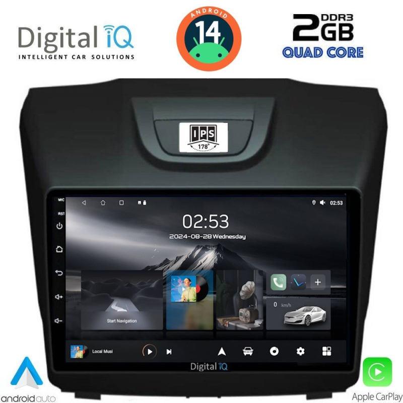 DIGITAL IQ RSB 1255_CPA (9inc) MULTIMEDIA TABLET for ISUZU DMAX mod. 2012-2020