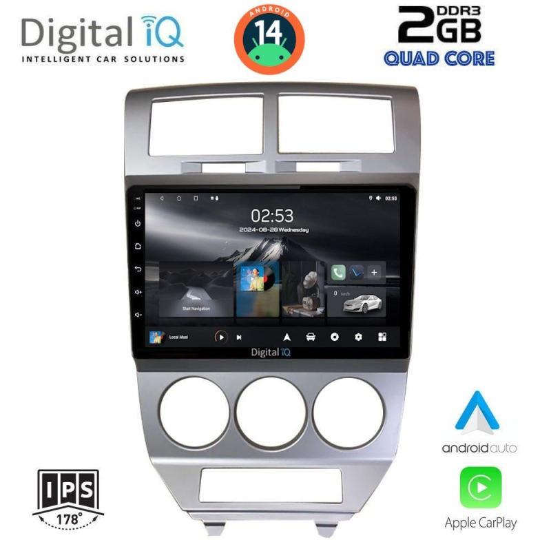 DIGITAL IQ RSB 1275_CPA (10inc) MULTIMEDIA TABLET for DODGE CALIBER mod. 2006-2012