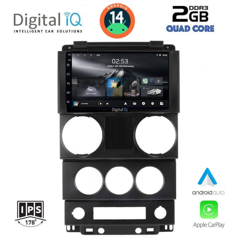 DIGITAL IQ RSB 1292_CPA (9inc) MULTIMEDIA TABLET for JEEP WRANGLER  mod. 2006-2011