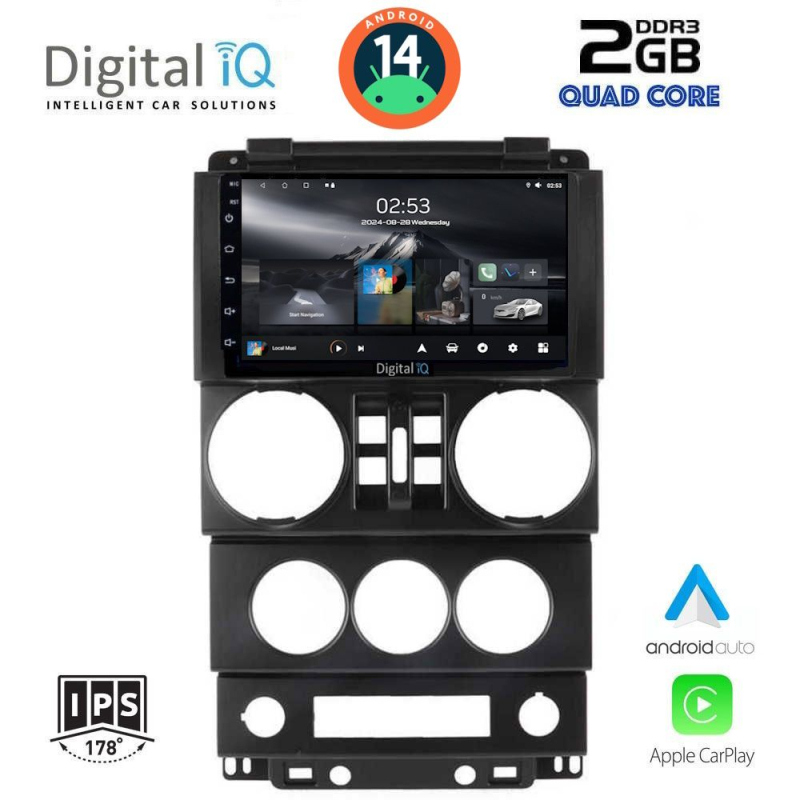 DIGITAL IQ RSB 1294_CPA (9inc) MULTIMEDIA TABLET for JEEP WRANGLER  mod. 2006-2011