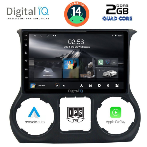 DIGITAL IQ RSB 1296_CPA (10inc) MULTIMEDIA TABLET for JEEP WRANGLER  mod. 2014-2017