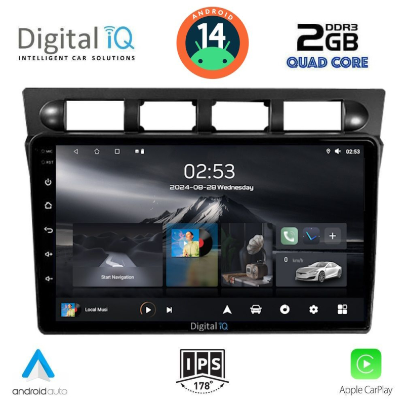 DIGITAL IQ RSB 1306_CPA (9inc) MULTIMEDIA TABLET for KIA PICANTO mod. 2004-2008