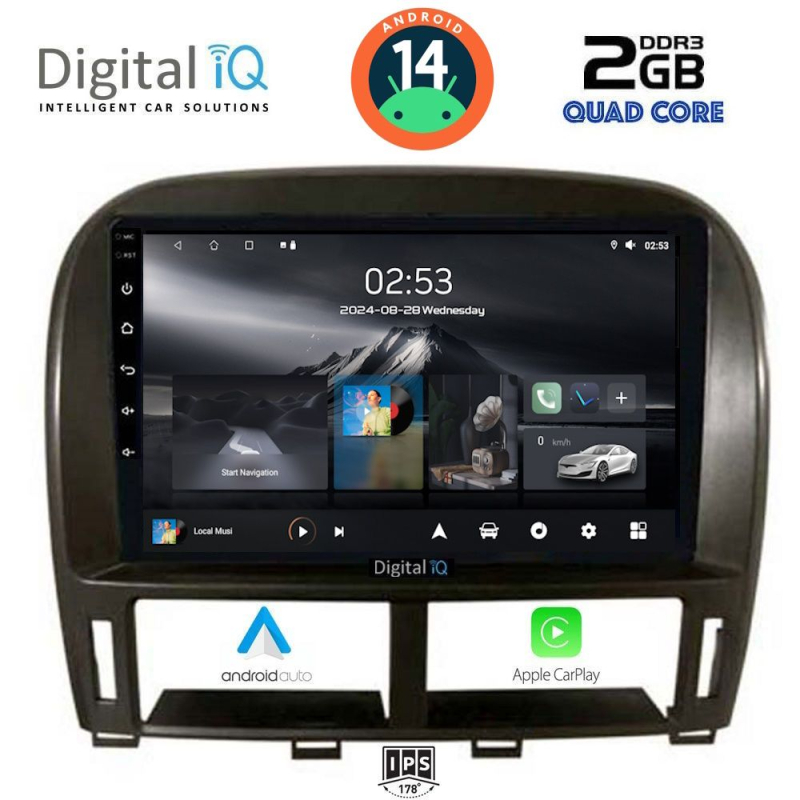 DIGITAL IQ RSB 1343_CPA (9inc) MULTIMEDIA TABLET for LEXUS LS 430 – XF 430 mod. 2000-2006