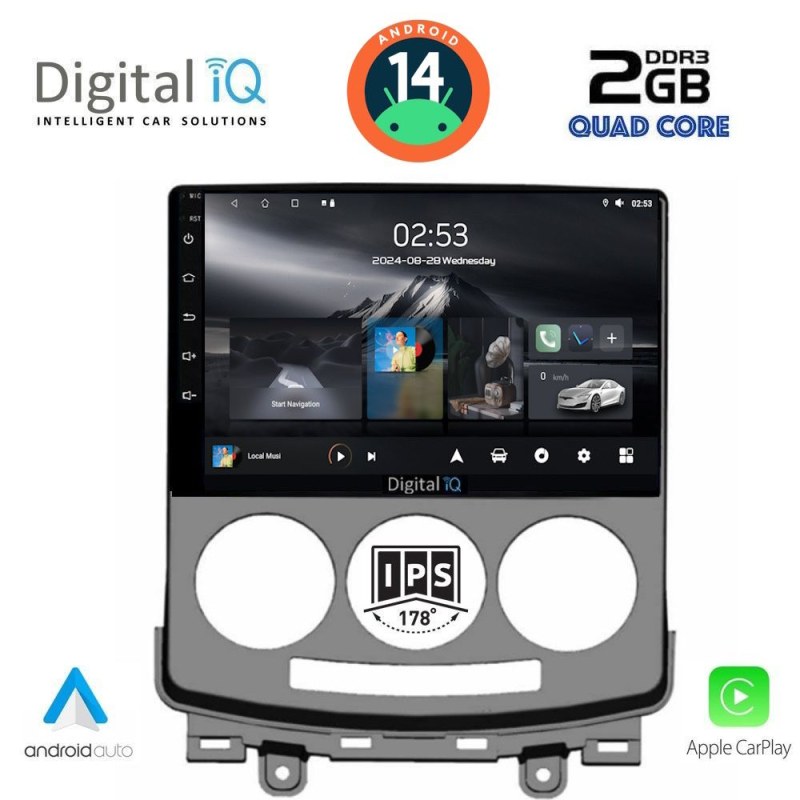 DIGITAL IQ RSB 1370_CPA (9inc) MULTIMEDIA TABLET for MAZDA 5  mod. 2004-2010