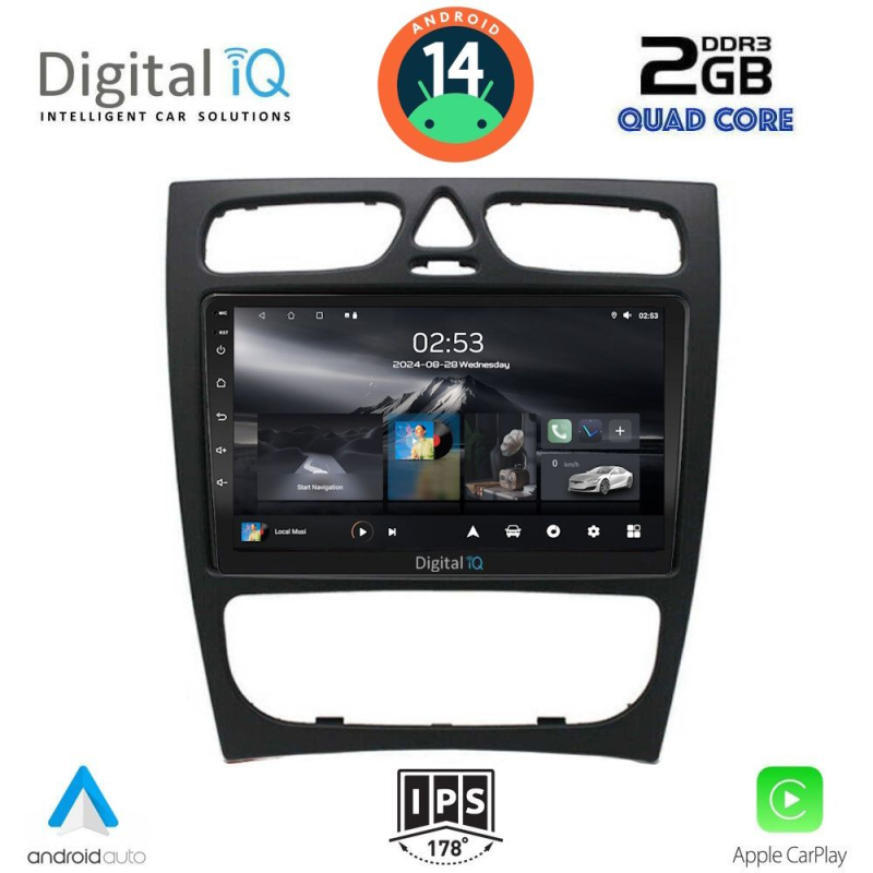 DIGITAL IQ RSB 1402_CPA (9inc) MUTIMEDIA TABLET for MERCEDES C (W203) mod. 1999-2004 DIGITAL IQ RSB 1402_CPA (9inc) MUTIMEDIA TABLET for MERCEDES C (W203) mod. 1999-2004