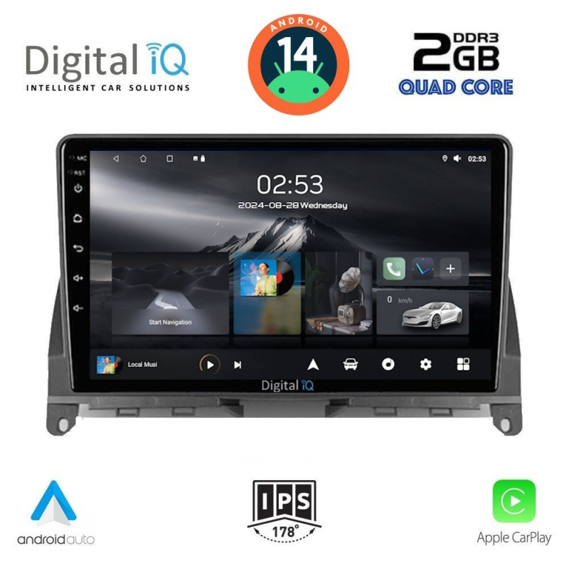 DIGITAL IQ RSB 1405_CPA (9inc) MULTIMEDIA TABLET for MERCEDES C (W204) mod. 2007-2011 DIGITAL IQ RSB 1405_CPA (9inc) MULTIMEDIA TABLET for MERCEDES C (W204) mod. 2007-2011