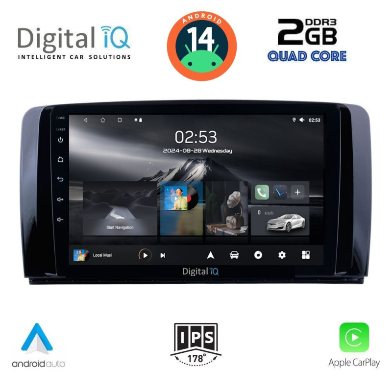 DIGITAL IQ RSB 1422_CPA (9inc) MULTIMEDIA TABLET for MERCEDES R (W251) mod. 2006-2015 DIGITAL IQ RSB 1422_CPA (9inc) MULTIMEDIA TABLET for MERCEDES R (W251) mod. 2006-2015