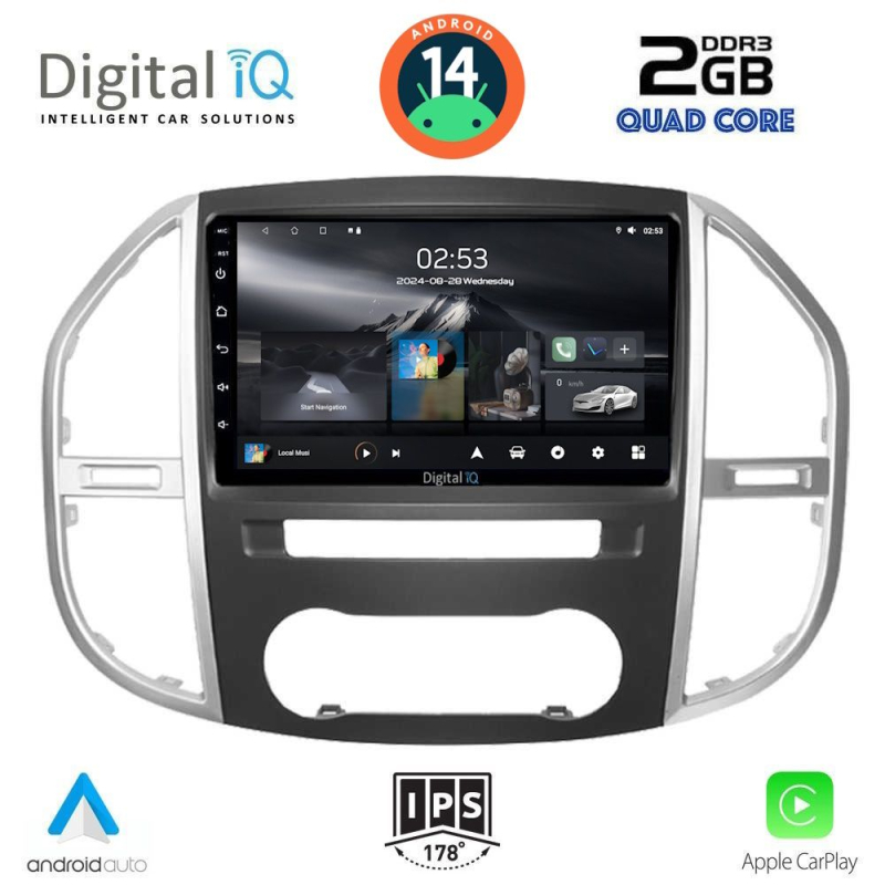 DIGITAL IQ RSB 1429_CPA (10inc) MULTIMEDIA TABLET for MERCEDES VITO – VIANO  (W447) mod. 2015>
