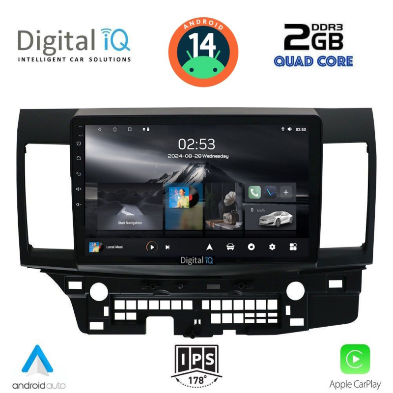 DIGITAL IQ RSB 1434_CPA (10inc) MULTIMEDIA TABLET for MITSUBISHI LANCER mod. 2008>