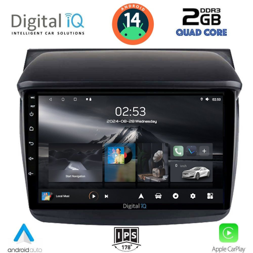 DIGITAL IQ RSB 1436_CPA (9inc) MULTIMEDIA TABLET for MITSUBISHI L200 mod. 2006-2015