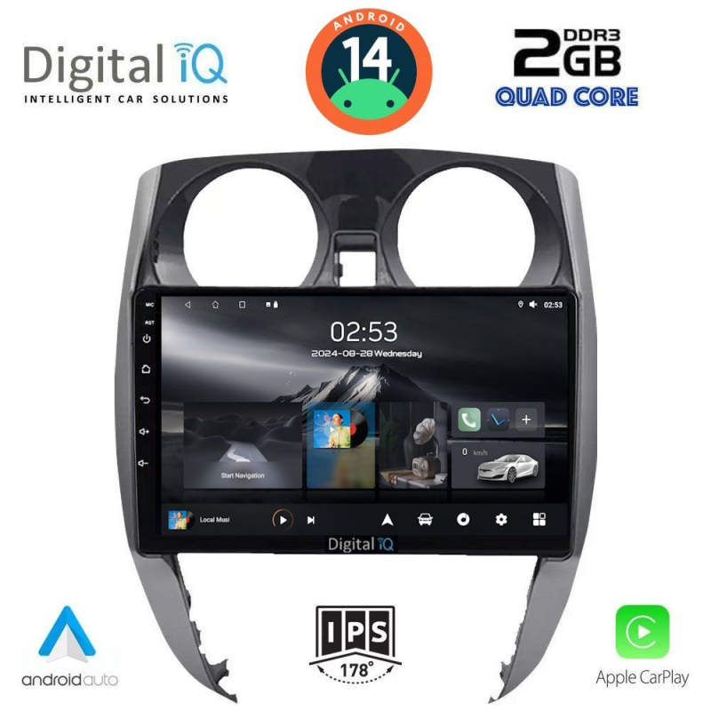 DIGITAL IQ RSB 1464_CPA (10inc) MULTIMEDIA TABLET for NISSAN NOTE mod. 2012>