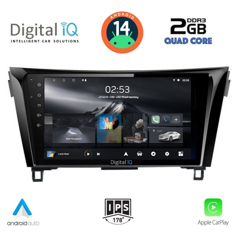 DIGITAL IQ RSB 1468_CPA (10inc) MULTIMEDIA TABLET for NISSAN QASHQAI - XTRAIL mod. 2014-2021