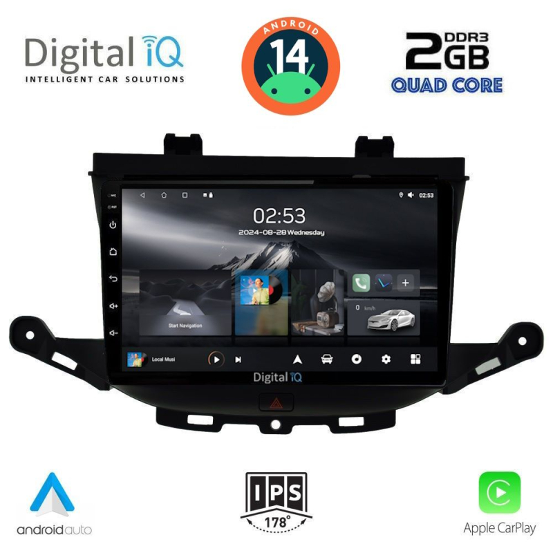 DIGITAL IQ RSB 1483_CPA (9inc) MULTIMEDIA TABLET for OPEL ASTRA K mod. 2015>