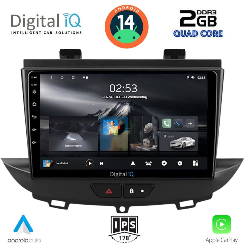 DIGITAL IQ RSB 1490_CPA (9inc) MULTIMEDIA TABLET for OPEL CROSSLAND - GRANDLAND mod. 2017>