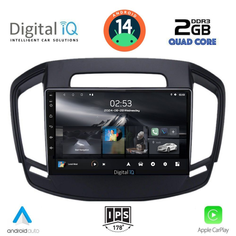 DIGITAL IQ RSB 1492_CPA (9inc) MULTIMEDIA TABLET for OPEL INSIGNIA mod. 2014-2017