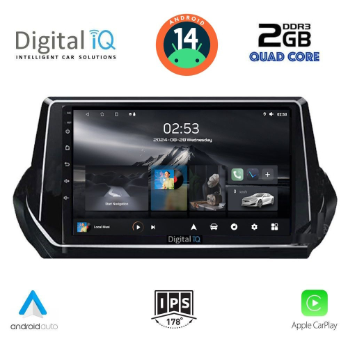DIGITAL IQ RSB 1509_CPA (9inc) MULTIMEDIA TABLET for PEUGEOT 208 - 2008 mod. 2021&gt;
