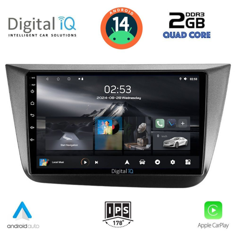 DIGITAL IQ RSB 1570_CPA (9inc) MULTIMEDIA TABLET for SEAT ALTEA mod. 2004-2015