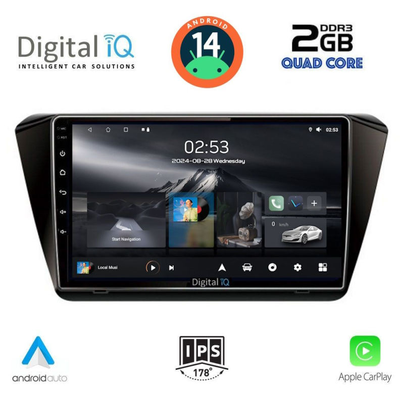 DIGITAL IQ RSB 1605_CPA (10inc) MULTIMEDIA TABLET for SKODA SUPERB mod. 2015>