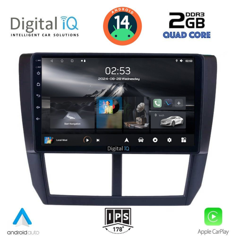 DIGITAL IQ RSB 1662_CPA (9inc) MULTIMEDIA TABLET for SUBARU FORESTER - IMPREZA - XV mod. 2008-2013 DIGITAL IQ RSB 1662_CPA (9inc) MULTIMEDIA TABLET for SUBARU FORESTER - IMPREZA - XV mod. 2008-2013