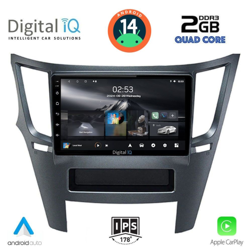 DIGITAL IQ RSB 1667_CPA (9inc) MULTIMEDIA TABLET for SUBARU LEGACY – OUTBACK mod. 2009-2014