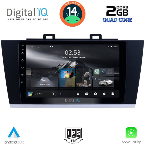 DIGITAL IQ RSB 1668_CPA (9inc) MULTIMEDIA TABLET for SUBARU LEGACY – OUTBACK mod. 2014-2019