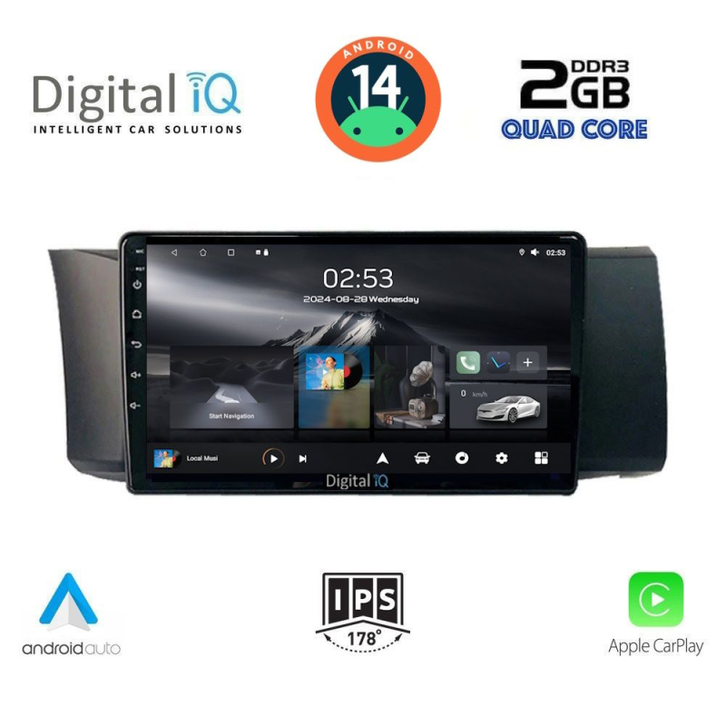 DIGITAL IQ RSB 1669_CPA (9inc) MULTIMEDIA TABLET for TOYOTA GT86 - SUBARU BRZ mod. 2012>