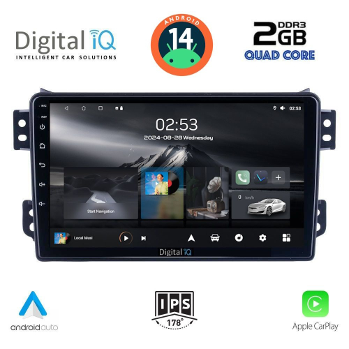 DIGITAL IQ RSB 1682_CPA (9inc) MULTIMEDIA TABLET for OPEL AGILA - SUZUKI SPLASH mod. 2008&gt;