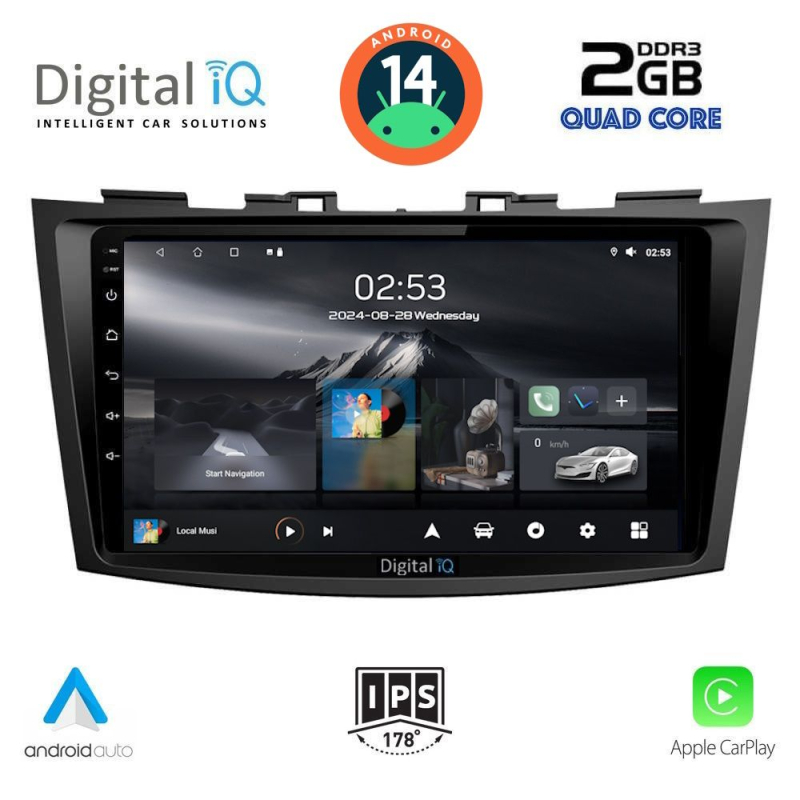 DIGITAL IQ RSB 1685_CPA (9inc) MULTIMEDIA TABLET for SUZUKI SWIFT mod. 2011-2016 DIGITAL IQ RSB 1685_CPA (9inc) MULTIMEDIA TABLET for SUZUKI SWIFT mod. 2011-2016