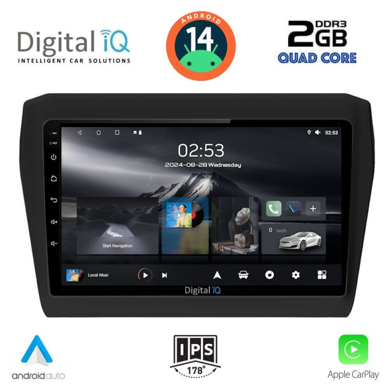 DIGITAL IQ RSB 1686_CPA (9inc) MULTIMEDIA TABLET for SUZUKI SWIFT mod. 2017> DIGITAL IQ RSB 1686_CPA (9inc) MULTIMEDIA TABLET for SUZUKI SWIFT mod. 2017>