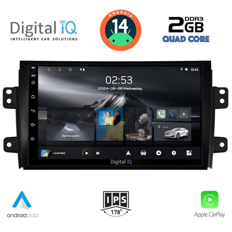 DIGITAL IQ RSB 1688_CPA (9inc) MULTIMEDIA TABLET for FIAT SEDICI – SUZUKI SX4 mod. 2005-2013