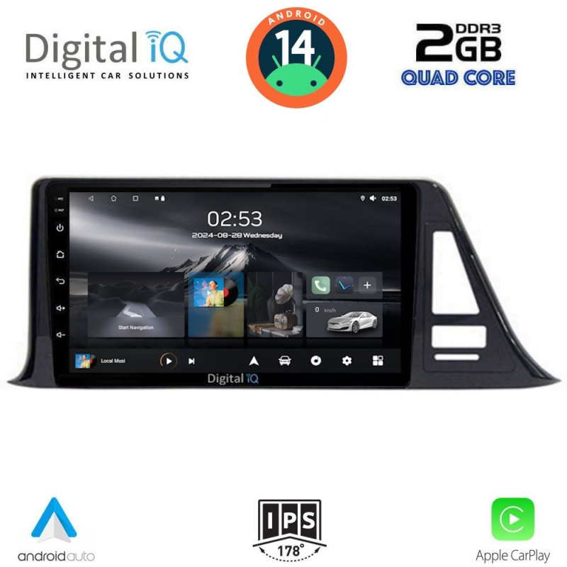 DIGITAL IQ RSB 1709_CPA (9inc) MULTIMEDIA TABLET for TOYOTA CH-R mod. 2017>