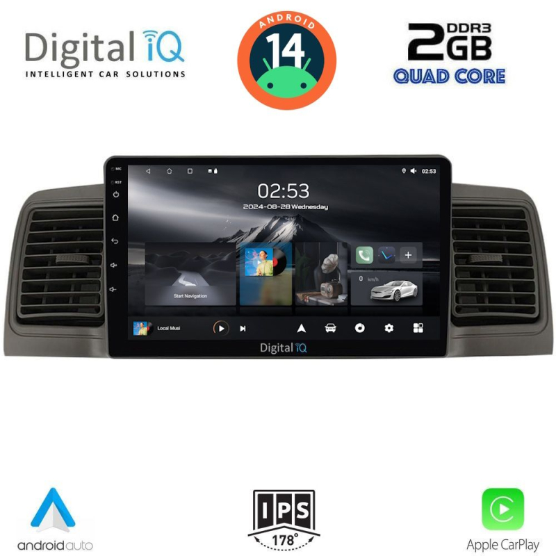 DIGITAL IQ RSB 1712_CPA (9inc) MULTIMEDIA TABLET for TOYOTA COROLLA mod. 2001-2006