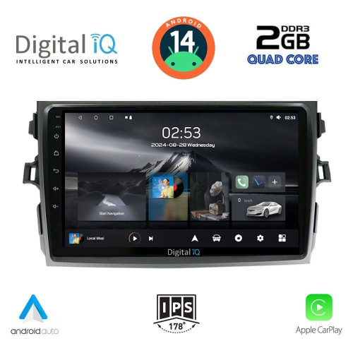 DIGITAL IQ RSB 1713_CPA (9inc) MULTIMEDIA TABLET for TOYOTA COROLLA 4D mod. 2006-2012
